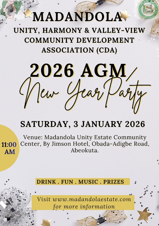 <p>🎉 <strong>NOTICE OF ANNUAL GENERAL MEETING (AGM) &amp; NEW YEAR PARTY </strong>🎊</p>